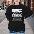 Books The Original Handheld Device Book Reading Youth Crewneck Sweatshirt
