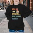 Books The Original Handheld Device Vintage Book Youth Crewneck Sweatshirt
