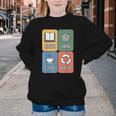 Books Yarn Coffee Repeat Crocheting Youth Crewneck Sweatshirt Books Yarn Coffee Repeat Crocheting Youth Crewneck Sweatshirt