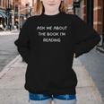 Bookworm Ask Me About The Book I'm Reading Youth Crewneck Sweatshirt