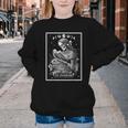 The Bookworm Book Reader Reading Tarot Card Witchy Moon Youth Crewneck Sweatshirt