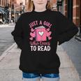Bookworm Just A Girl Who Loves To Read Youth Crewneck Sweatshirt