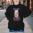 Bookworm Library Banned Book -Adults Short Sleeve Modern Crew Neck Small Straight Imported They Didn't Ban Books They Banned Thinking Youth Crewneck Sweatshirt