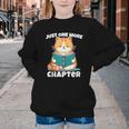 Cat Reading Books Bookworm Read One More Chapter Youth Crewneck Sweatshirt Cat Reading Books Bookworm Read One More Chapter Youth Crewneck Sweatshirt