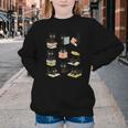 Cats Reading Books Cat Lover Youth Crewneck Sweatshirt