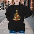 Christmas Book Tree Bookshelf Holiday For Readers Librarians Youth Crewneck Sweatshirt