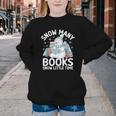 Christmas Reading Snowman So Many Books Men Women Kids Youth Crewneck Sweatshirt