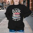 I Closed My Book To Be Here Books Lover Bookworm Youth Crewneck Sweatshirt