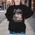 Coffee Cats And Books Cozy Calico Reader Love Cute Cat Youth Crewneck Sweatshirt Coffee Cats And Books Cozy Calico Reader Love Cute Cat Youth Crewneck Sweatshirt