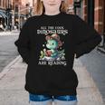 All The Cool Dinosaurs Are Reading Book Reader T-Rex Kawaii Youth Crewneck Sweatshirt