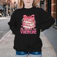 Coquette Bow All Booked For Valentines Teacher Book Youth Crewneck Sweatshirt Coquette Bow All Booked For Valentines Teacher Book Youth Crewneck Sweatshirt
