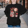 Coquette Teacher School Supplies Bows Books Globe Apple Cute Youth Crewneck Sweatshirt Coquette Teacher School Supplies Bows Books Globe Apple Cute Youth Crewneck Sweatshirt
