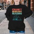 Cranky When Not Reading Retro Vintage Book Lover Youth Crewneck Sweatshirt Cranky When Not Reading Retro Vintage Book Lover Youth Crewneck Sweatshirt