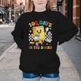 Cute 100 Days In The Books Groovy Boy Girl Teacher Youth Crewneck Sweatshirt