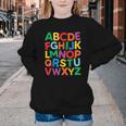 Cute ABCs Shirt Alphabet Colorful Letters Reading Books Kids Youth Crewneck Sweatshirt