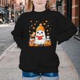 Cute Beanie Ghost Bookworm Cozy Book Reading Halloween Youth Crewneck Sweatshirt Cute Beanie Ghost Bookworm Cozy Book Reading Halloween Youth Crewneck Sweatshirt