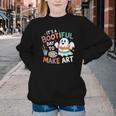 Cute Ghost Book Halloween Spooky Boo School Art Teacher Youth Crewneck Sweatshirt