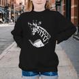 Cute Giraffe Wear Glasses Reading Book Librarian Bookworm Youth Crewneck Sweatshirt
