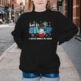 Cute Snowman Let It Snow I Have Books Reader Youth Crewneck Sweatshirt