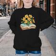 Daffodils Flowers Book Floral Youth Crewneck Sweatshirt