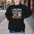 Don’t Sweat Deadlines Book Writer Author Writing Novelist Youth Crewneck Sweatshirt Don’t Sweat Deadlines Book Writer Author Writing Novelist Youth Crewneck Sweatshirt