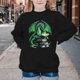 Dragon Reading Books Bookworm Youth Crewneck Sweatshirt