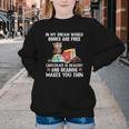 In My Dream World Books Are Free Chocolate Is Healthy Book Youth Crewneck Sweatshirt In My Dream World Books Are Free Chocolate Is Healthy Book Youth Crewneck Sweatshirt