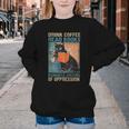 Drink Coffee Read Books Dismantle Systems Of Oppression Cat Youth Crewneck Sweatshirt
