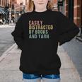 Easily Distracted By Books And Yarn Knitting & Crocheting Youth Crewneck Sweatshirt Easily Distracted By Books And Yarn Knitting & Crocheting Youth Crewneck Sweatshirt