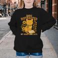 Easily Distracted By Cats And Books Cute Cat Book Lover Youth Crewneck Sweatshirt