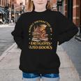 Easily Distracted By Dragons And Books Fantasy Book Lover Youth Crewneck Sweatshirt