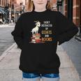 Easily Distracted By Goats And Books Goats And Book Reading Youth Crewneck Sweatshirt
