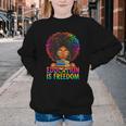 Education Is Freedom Teacher Books History Month Youth Crewneck Sweatshirt