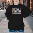 Emotionally Recovering From a Book Reading Librarian Youth Crewneck Sweatshirt