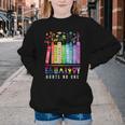 Equality Hurts No One Floral Books LGBTQ Pride Human Rights Youth Crewneck Sweatshirt