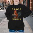 F-CAW-F I'm Reading Chicken Book Lover Introvert Meme Youth Crewneck Sweatshirt