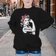 Female Librarian Rosie Riveter Book Guardian Woman Youth Crewneck Sweatshirt Female Librarian Rosie Riveter Book Guardian Woman Youth Crewneck Sweatshirt
