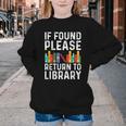 If Found Please Return To Library Book Lover Youth Crewneck Sweatshirt