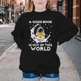 Good Book Is Out Of This World Astronaut Moon Space Reading Youth Crewneck Sweatshirt Good Book Is Out Of This World Astronaut Moon Space Reading Youth Crewneck Sweatshirt