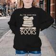 All The Good Men Are In My Books Romance Novel Youth Crewneck Sweatshirt All The Good Men Are In My Books Romance Novel Youth Crewneck Sweatshirt