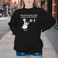 Goose Reading 67 Six Seven Meme Teacher Book Lover Youth Crewneck Sweatshirt