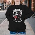 Grim Reaper Bookworm Cute Book Reading Halloween Youth Crewneck Sweatshirt