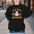 Groovy Halloween Teacher Spooky Read More Book Women Girl Youth Crewneck Sweatshirt