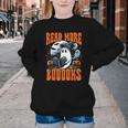 Halloween Book Lover Ghost Boo Pun Read More Boooks Youth Crewneck Sweatshirt Halloween Book Lover Ghost Boo Pun Read More Boooks Youth Crewneck Sweatshirt