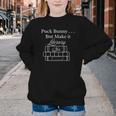 Hockey Romance Book Lover Puck Bunny But Make It Literary Youth Crewneck Sweatshirt