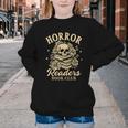 Horror Reading Spooky Vibes Bookish Horror Readers Book Club Youth Crewneck Sweatshirt