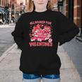 HUGvyn All Booked For Valentines Teacher Book Reading Heart Youth Crewneck Sweatshirt