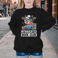 Introverted Book Club Reading Lover Cow Youth Crewneck Sweatshirt