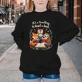 Its A Good Day To Read Book Cute Fox Sloth Owl Novel Reading Youth Crewneck Sweatshirt