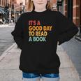 It's A Good Day To Read A Book Retro Vintage Teacher Youth Crewneck Sweatshirt It's A Good Day To Read A Book Retro Vintage Teacher Youth Crewneck Sweatshirt